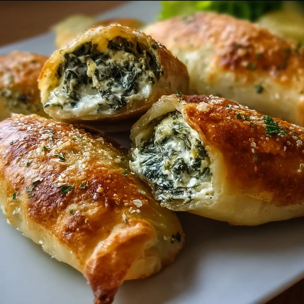 Kartoffeltaschen mit Spinat- Frischkäse-Füllung genießen!