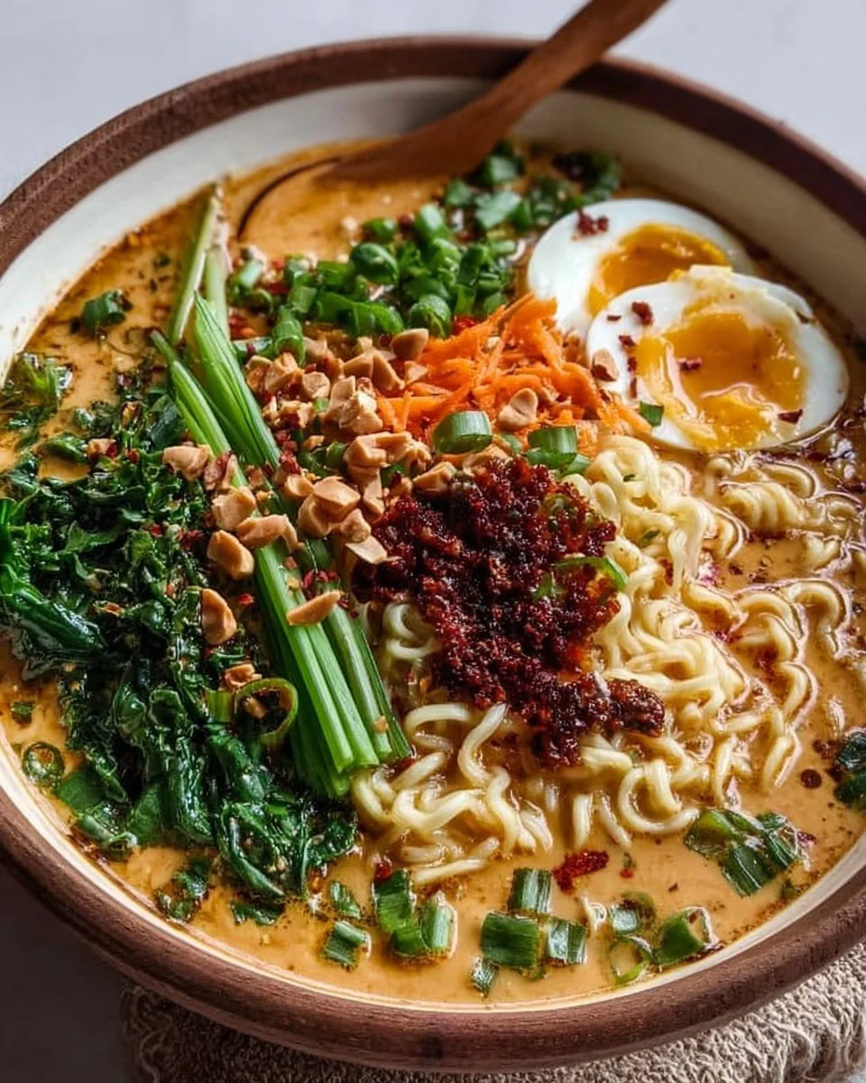 Miso-Erdnuss- Ramen Rezept