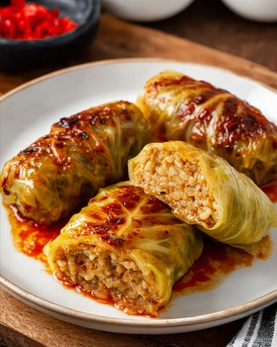 Vegane Kohlrouladen (Golabki)