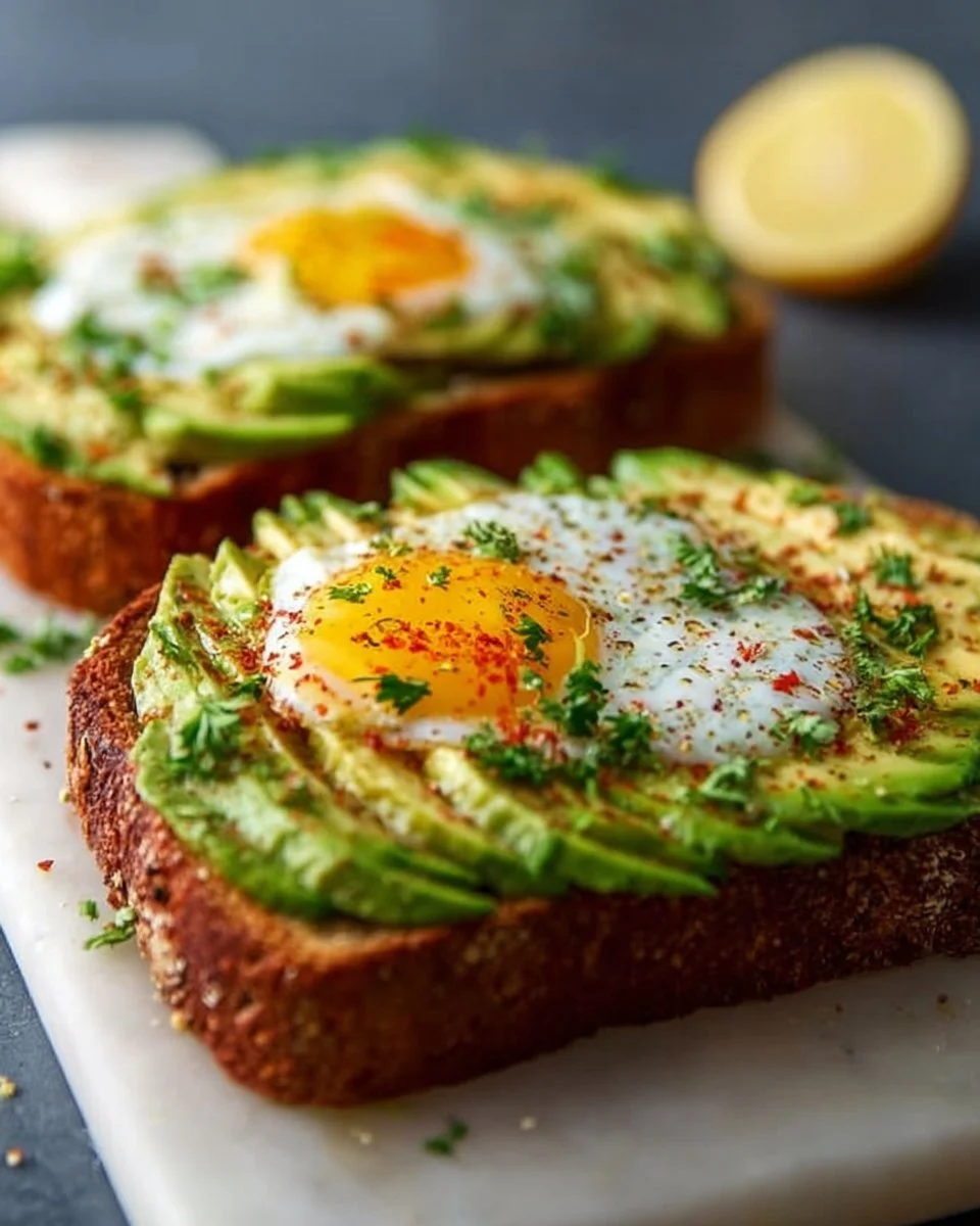 Avocado Brot mit Ei Rezept einfach & gesund