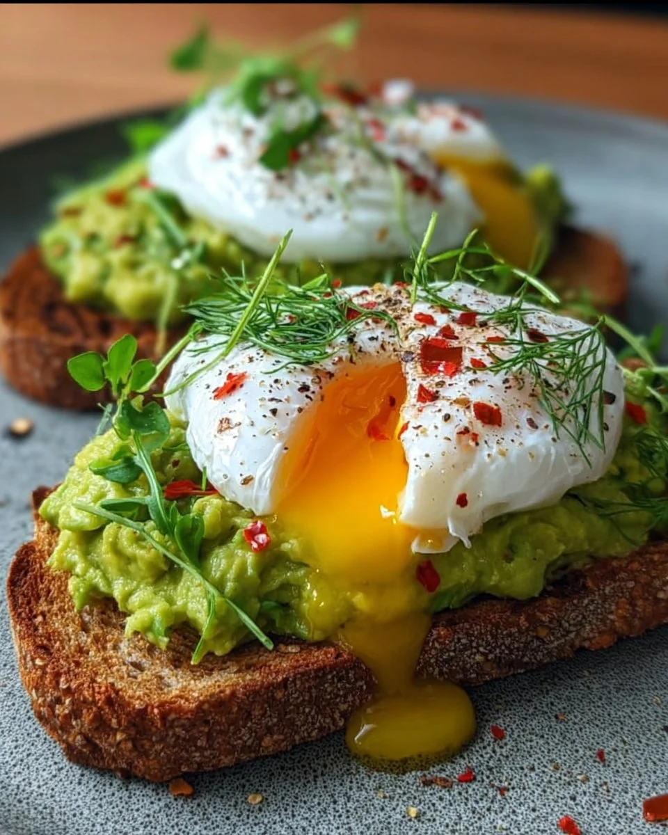 Avocado Toast mit pochiertem Ei – nährstoffreiche Mahlzeit