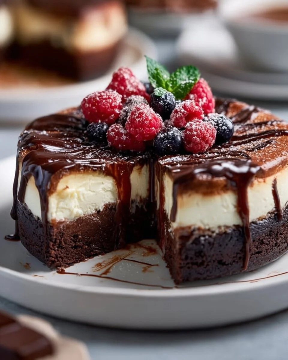 Brownie-Käsekuchen- Geburtstagstorte selber machen