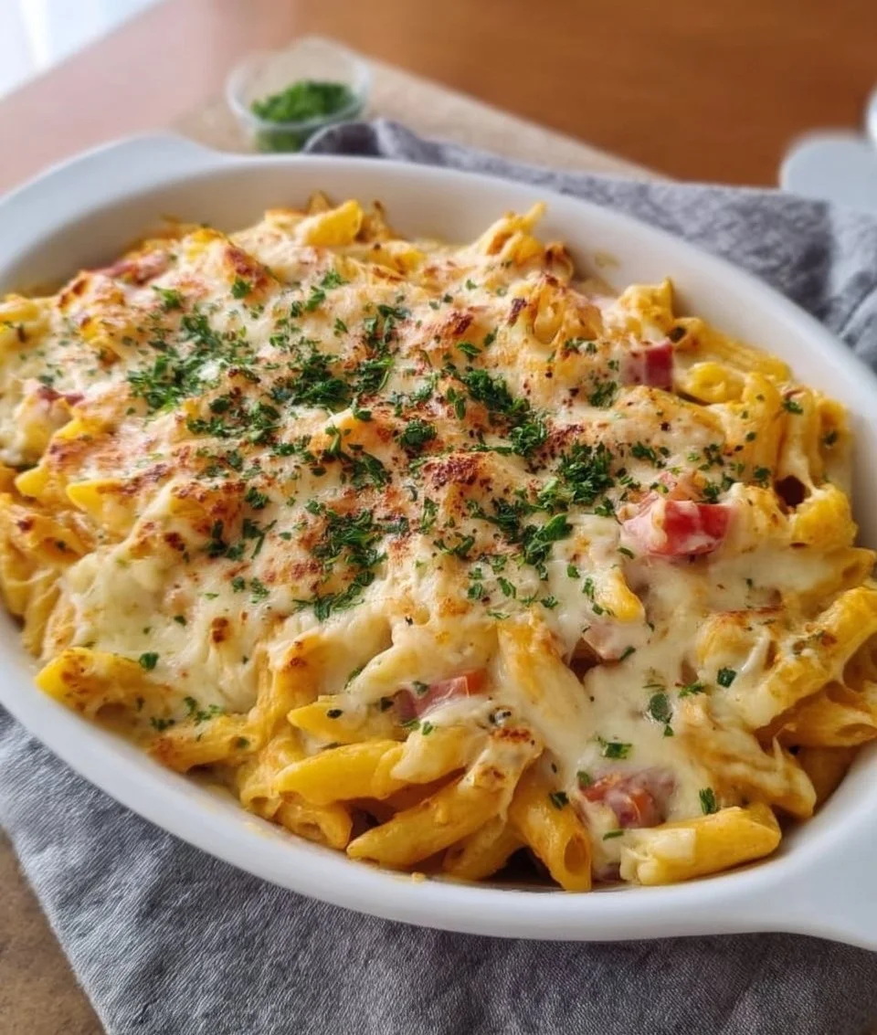 Cremiger Nudelauflauf