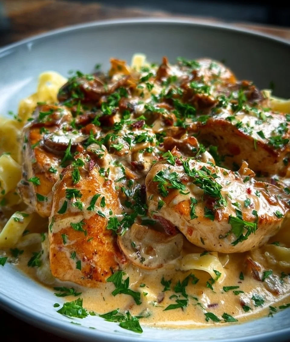 Cremiges Hähnchenragout