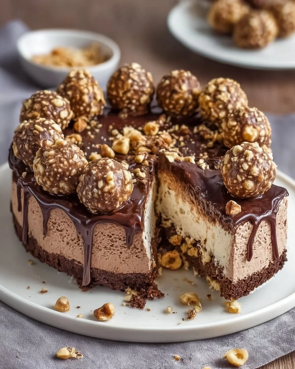 Ferrero Rocher Torte ohne Backen – cremig & einfach