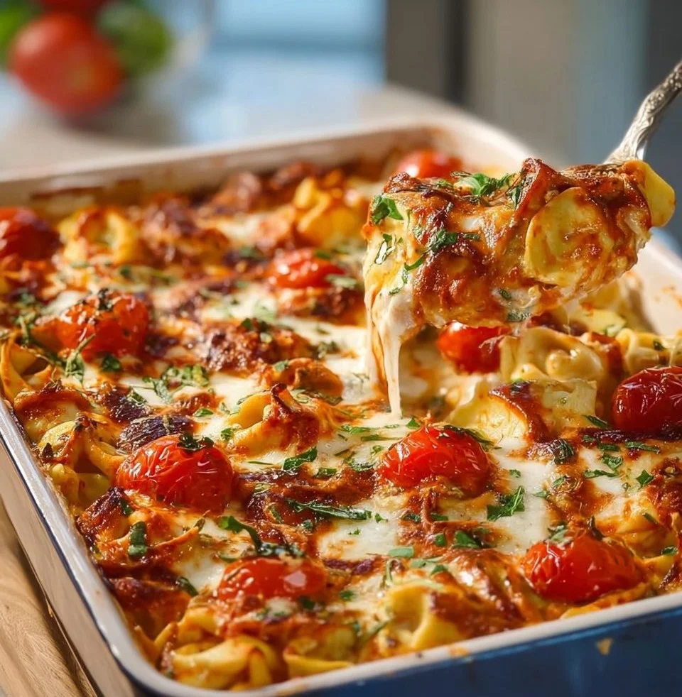 Tortellini-Auflauf mit Tomaten