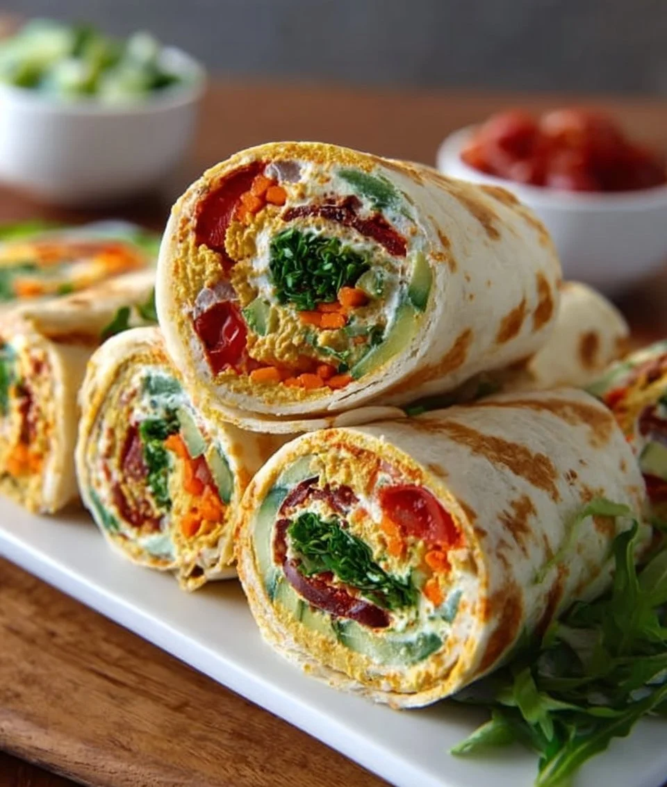 Vegetarische Wrap Röllchen