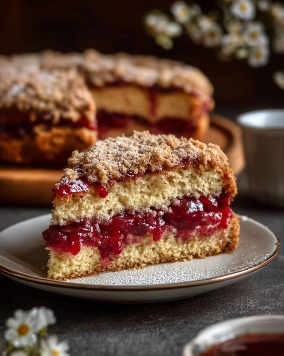 Zimtkuchen mit Pflaumenfüllung – saftig & einfach