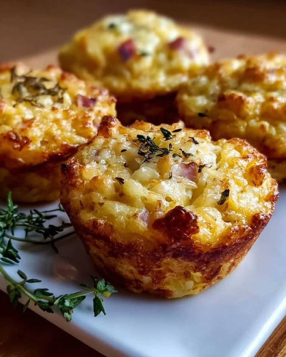 Zwiebelkuchenmuffins einfach herzhaft genießen