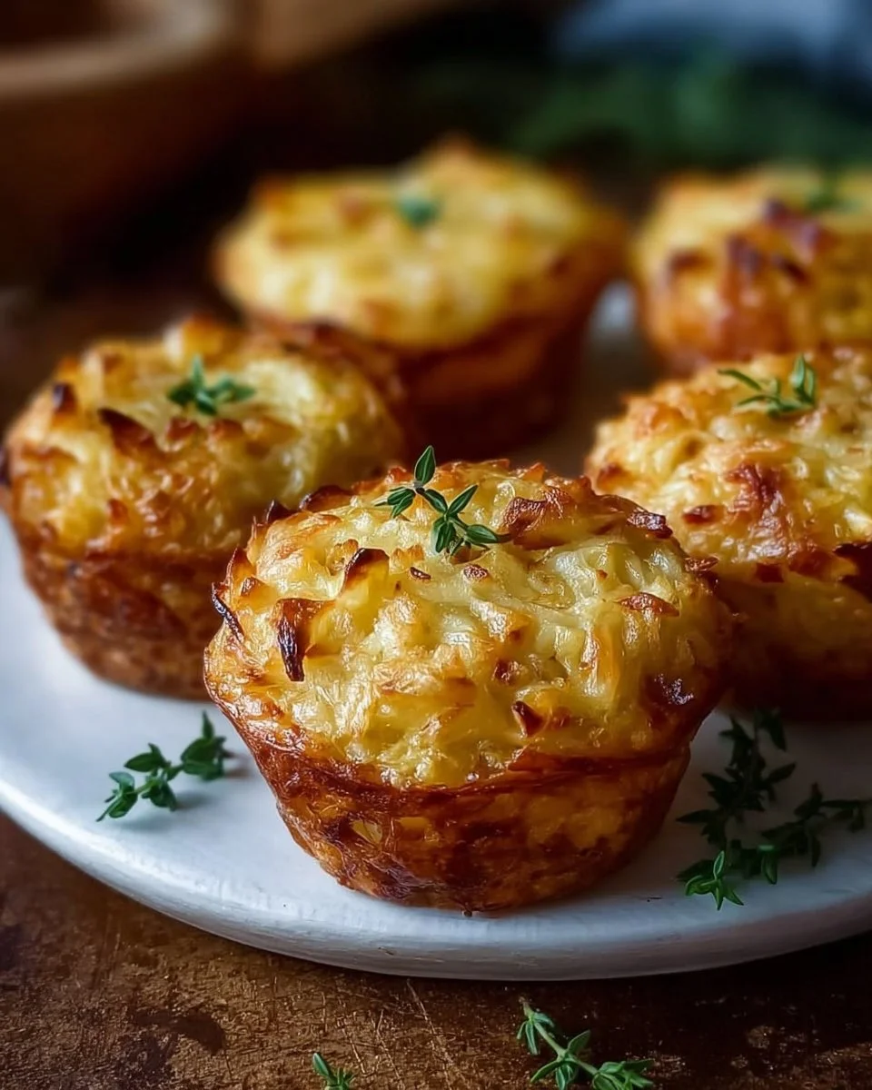 Zwiebelkuchenmuffins einfach herzhaft genießen