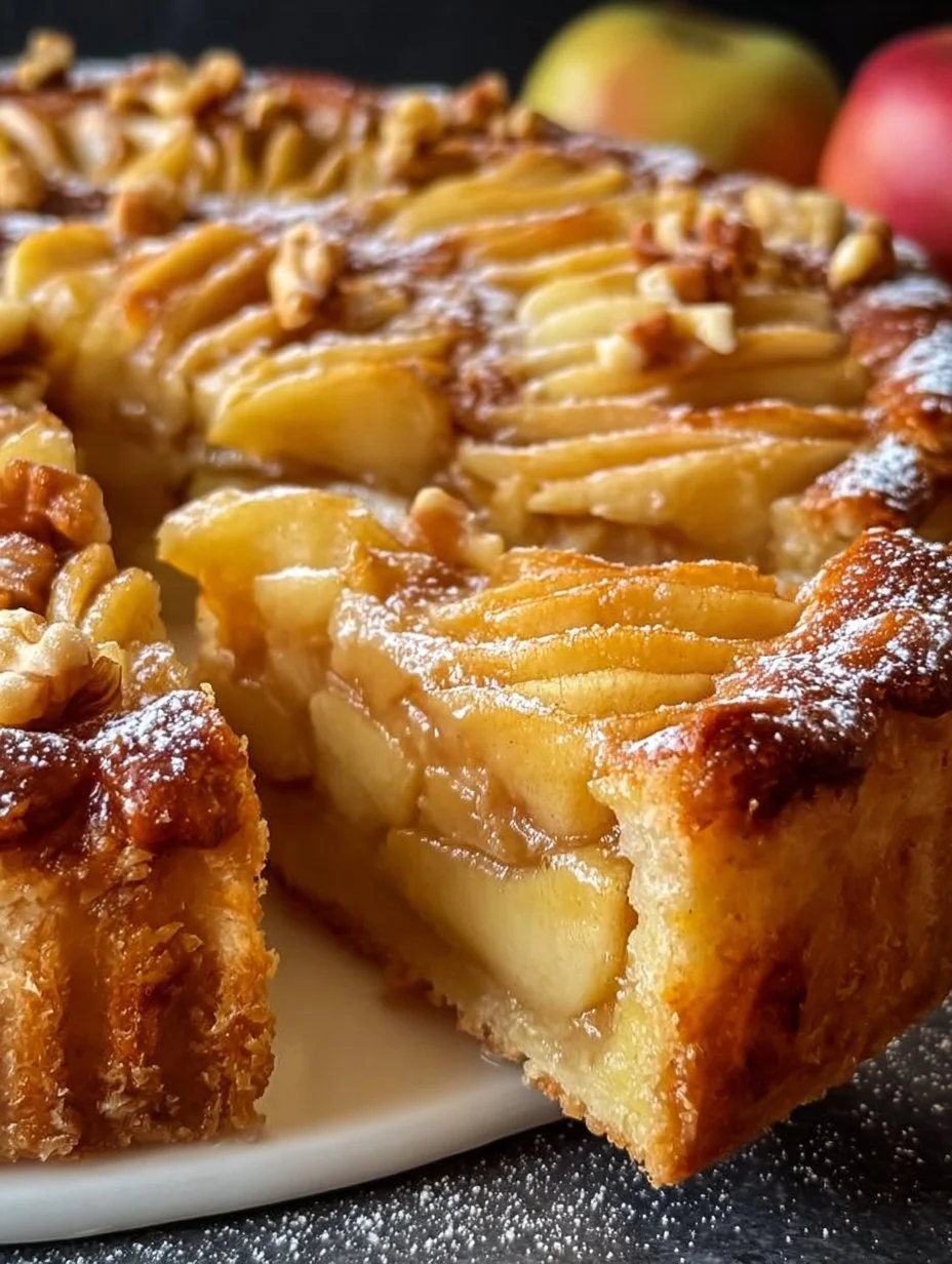 Bester gedeckter Apfelkuchen