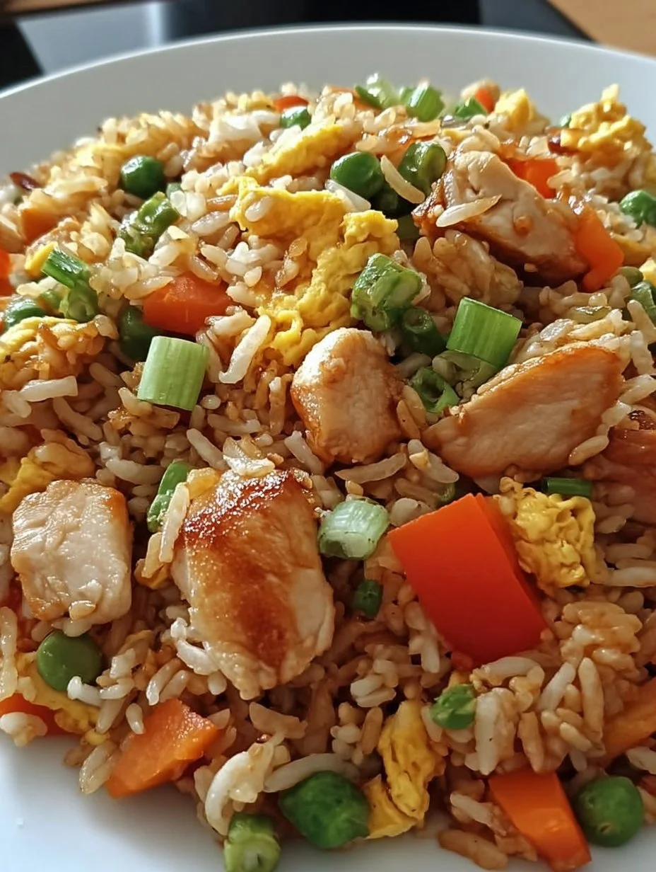 Bratreis mit Hähnchen