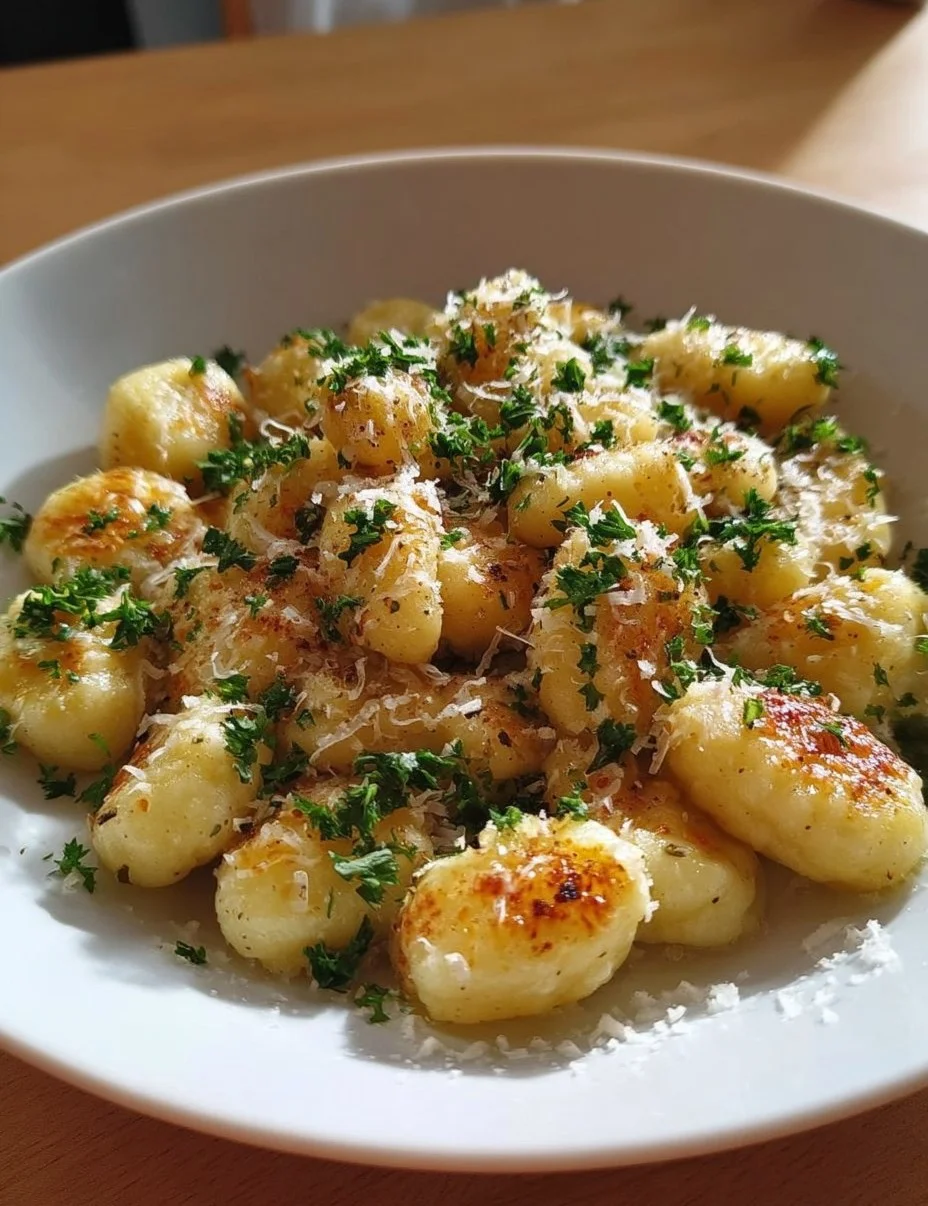 Cremige Knoblauch Parmesan Gnocchi