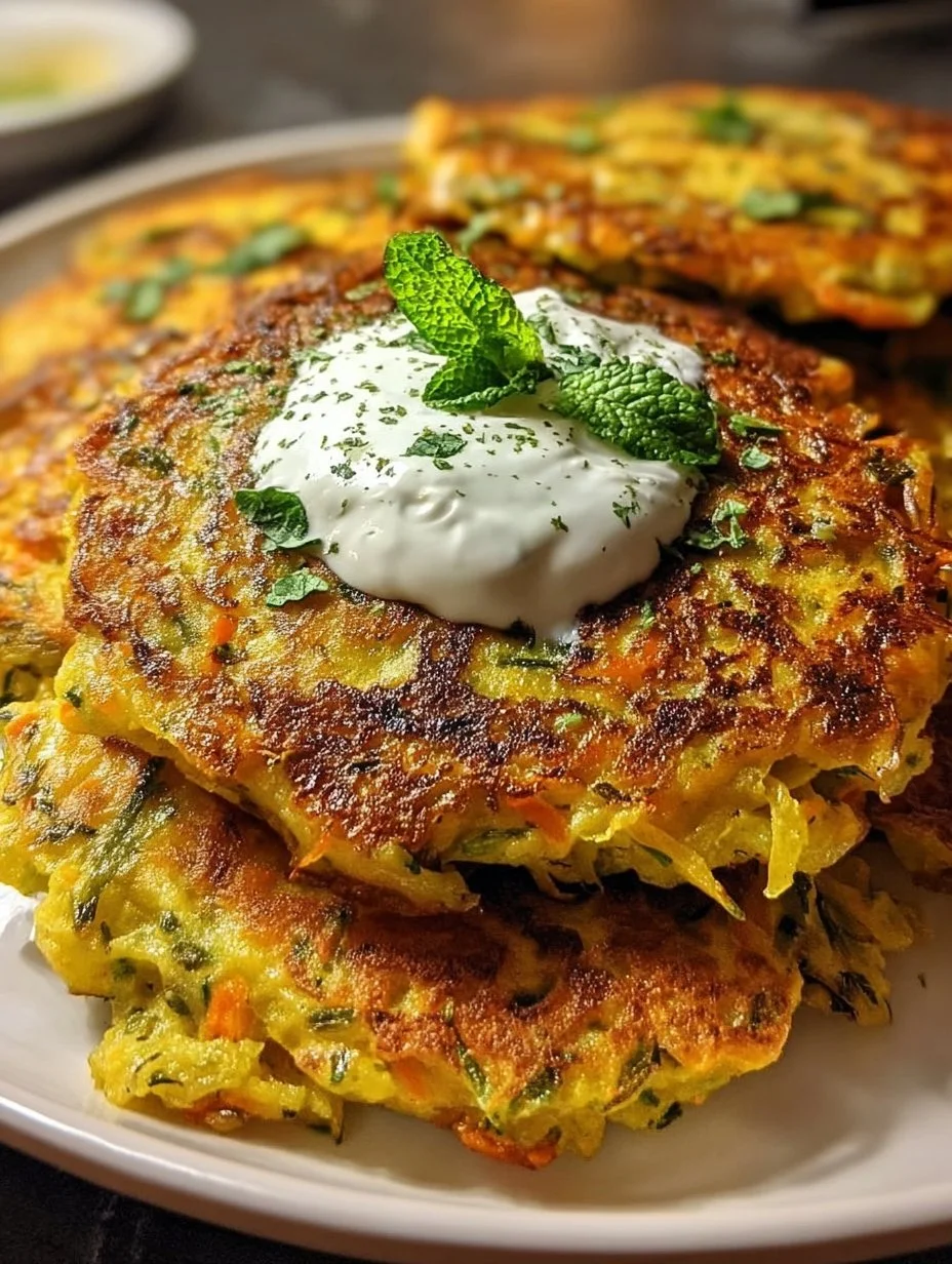 Curry-Spitzkohl-Pfannkuchen mit Minzjoghurt