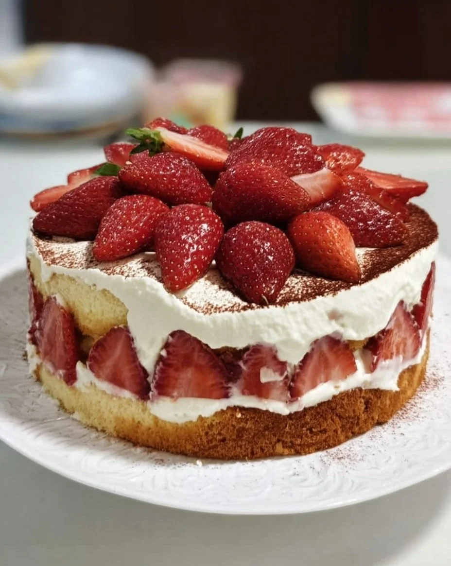 Erdbeer Tiramisu Torte