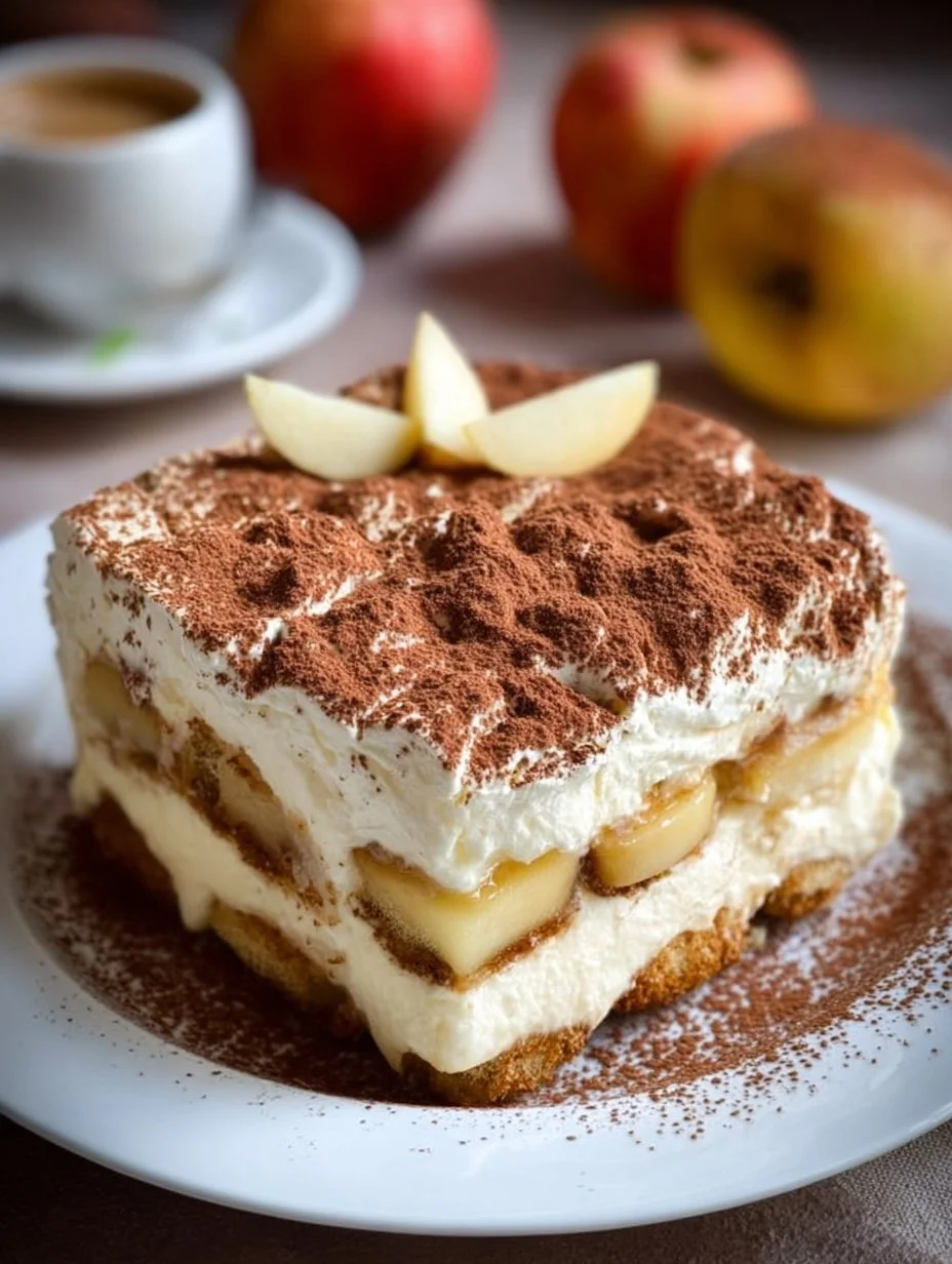 Fruity Apple Tiramisu without Egg – Foolproof and Simple Recipe