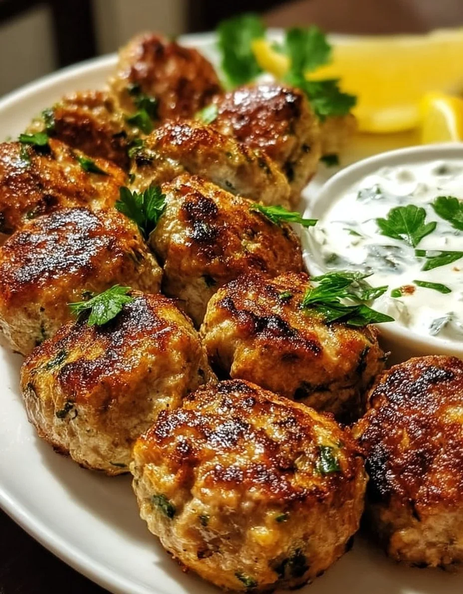Hähnchen-Kofta mit Knoblauch-Joghurt-Sauce