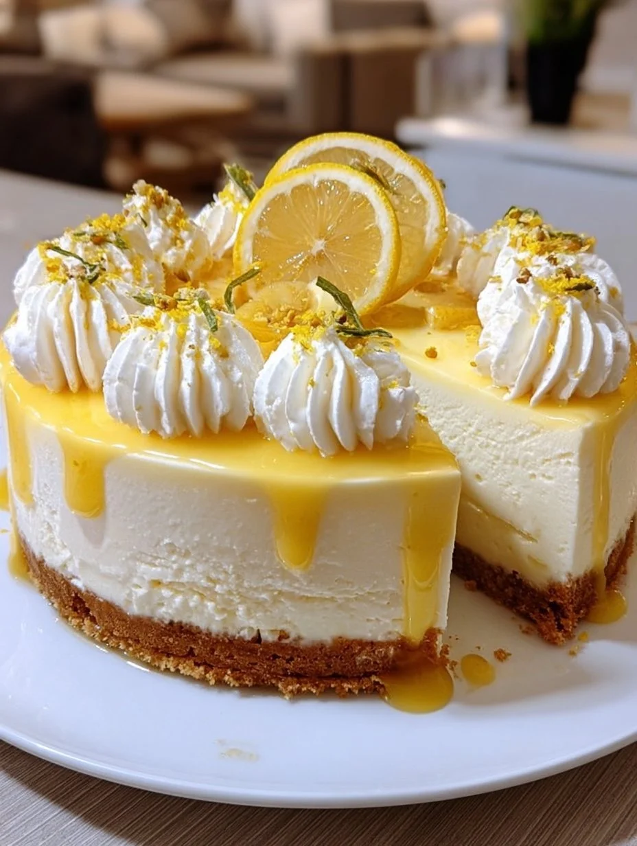 Lemon Cheesecake with White Chocolate