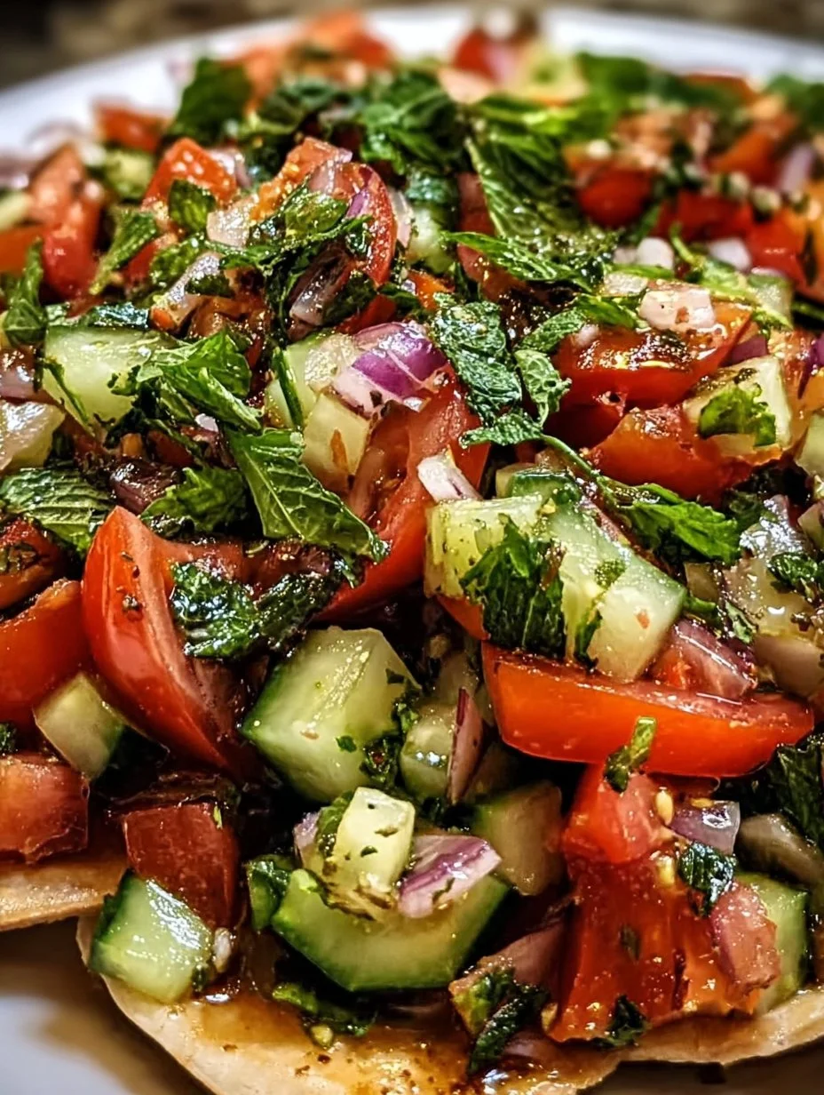 Libanesischer Tomaten-Pita-Salat