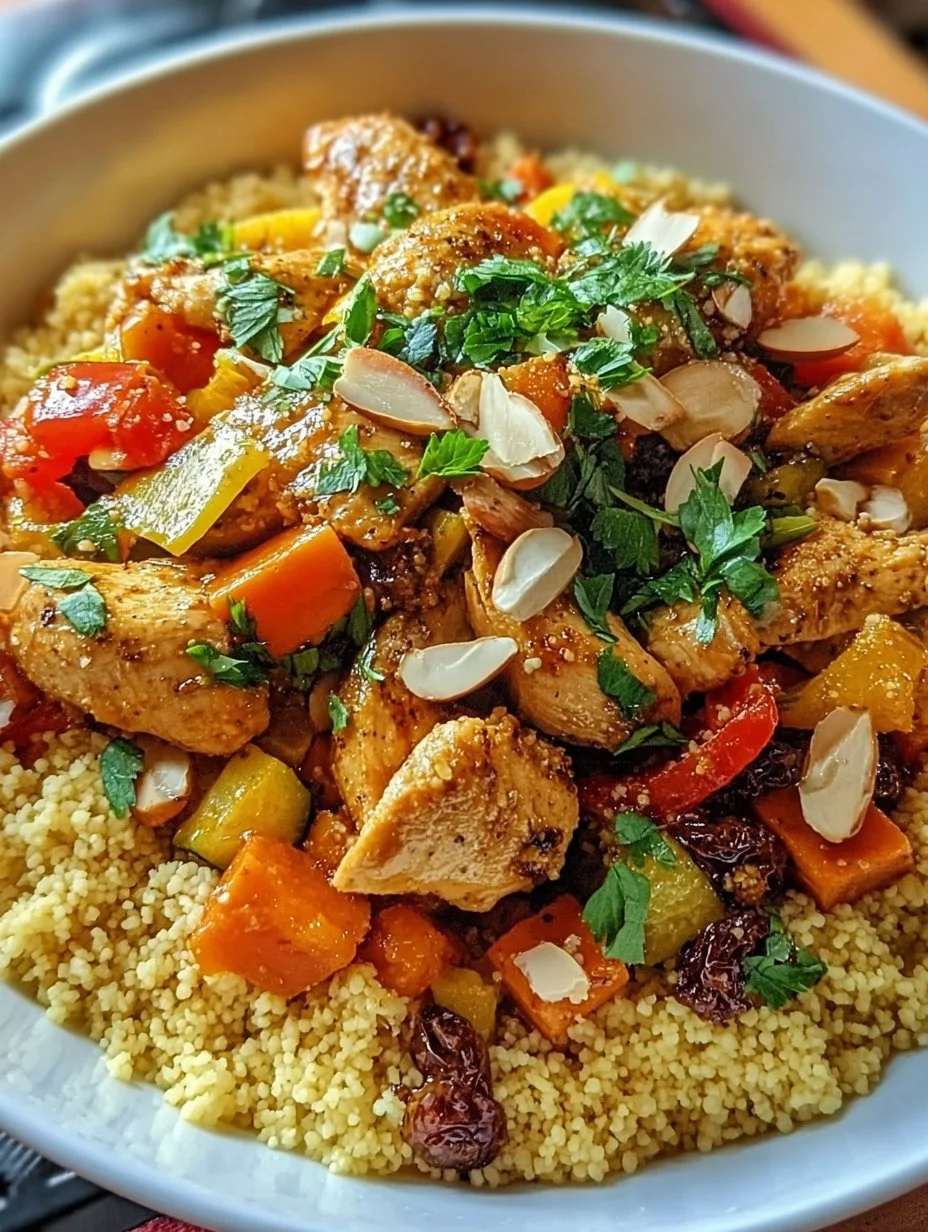 Marokkanische Hühner-Couscous-Schüssel
