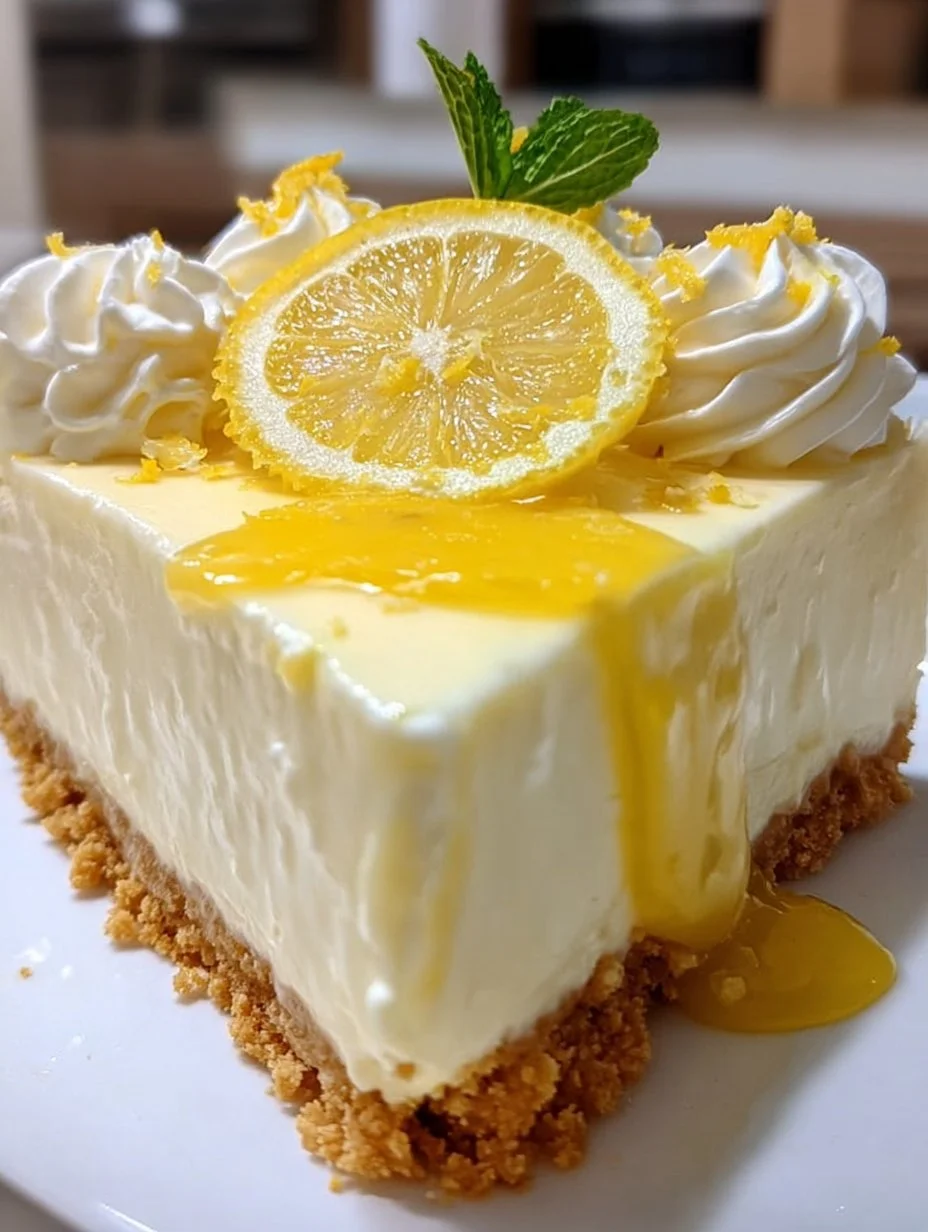 No-Bake Zitronen Käsekuchen