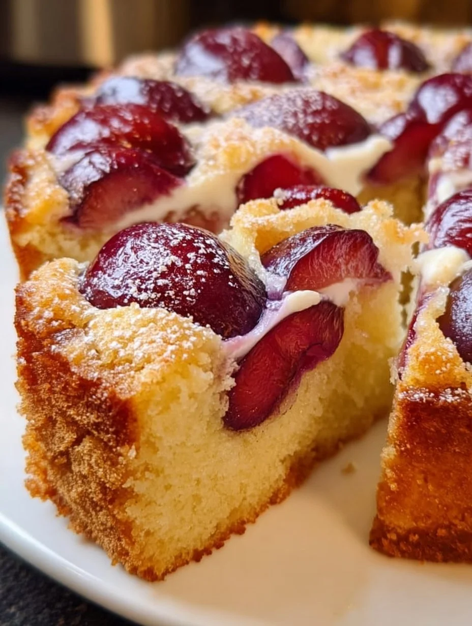 Pflaumenkuchen mit Schmand
