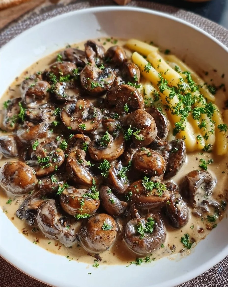 Pilzrahmsoße Rezept