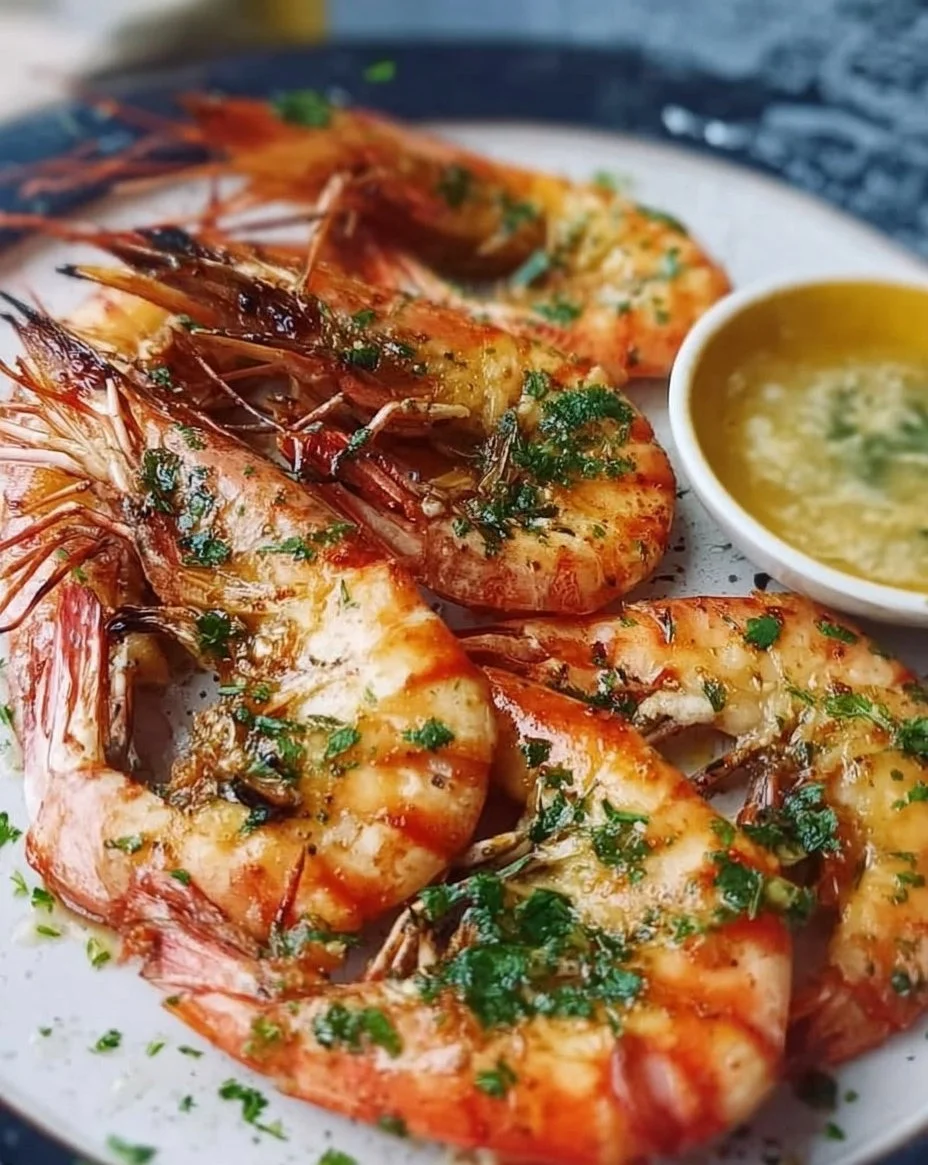 Riesengarnelen auf dem Grill