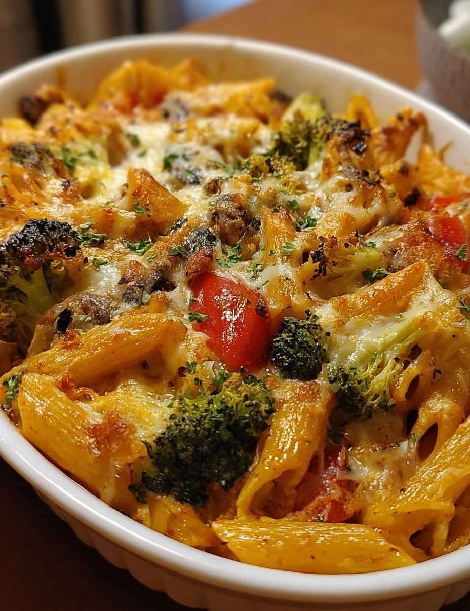 Vegetarischer Nudelauflauf