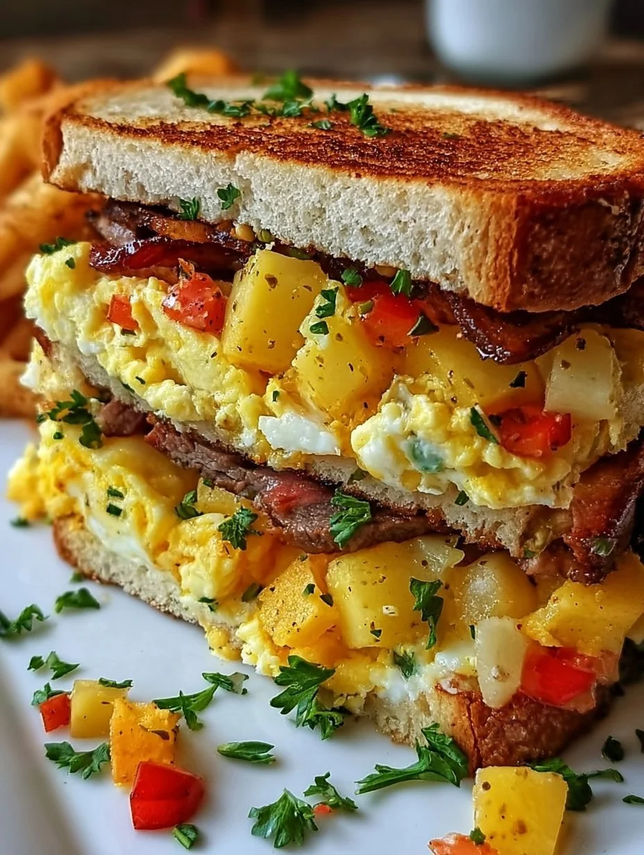 Bauernfrühstücks-Sandwich