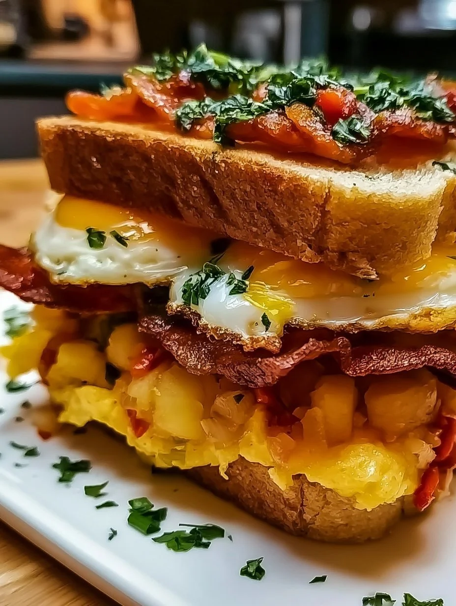 Bauernfrühstücks Sandwich