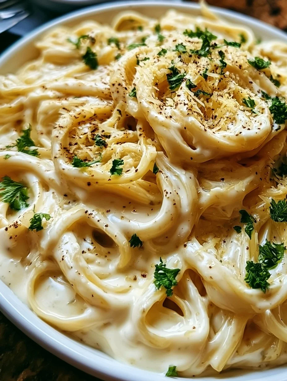 Cremige, proteinreiche Alfredo-Soße
