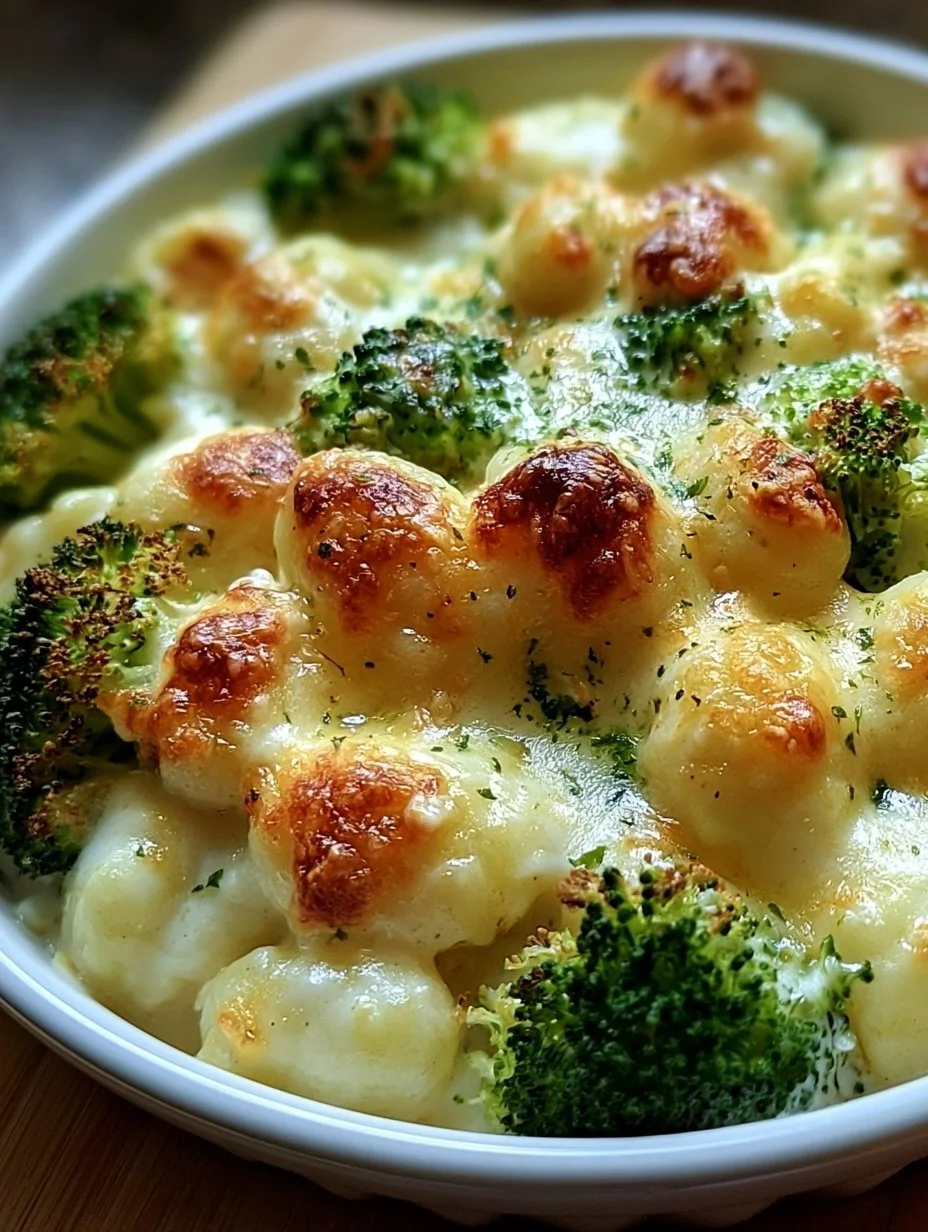 Cremiger Gnocchi Brokkoli-Auflauf
