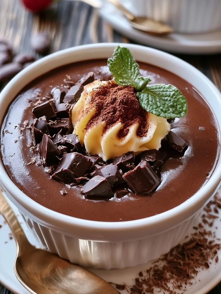 Cremiger Schokoladenpuddingbrei