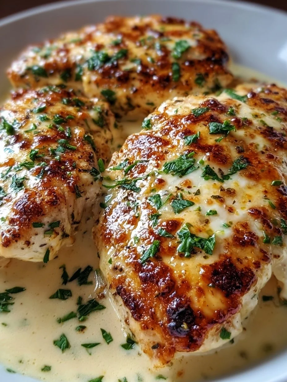 Cremiges Parmesan-Hühnchen mit Frischkäse