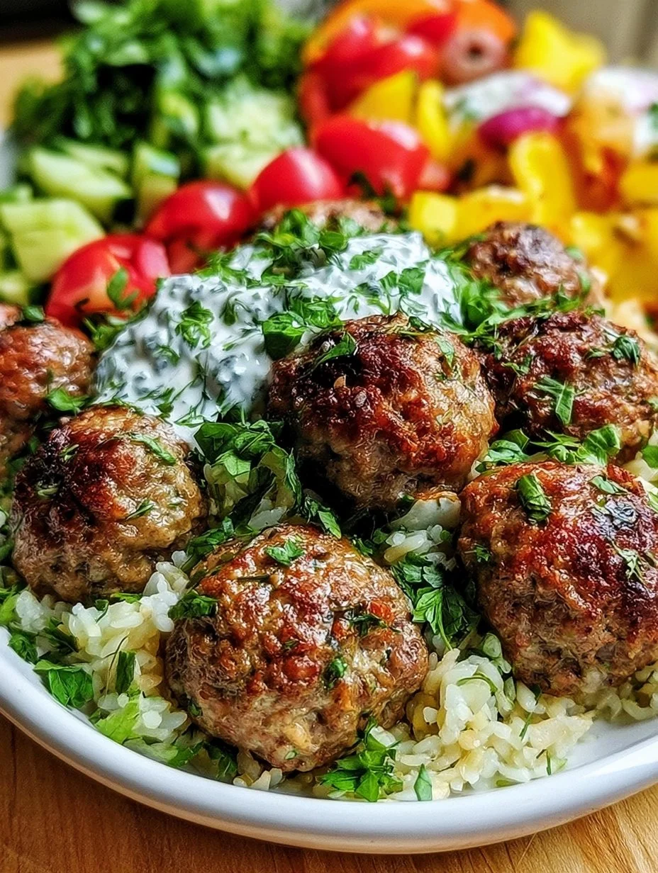 Griechische Fleischbällchen Schüssel