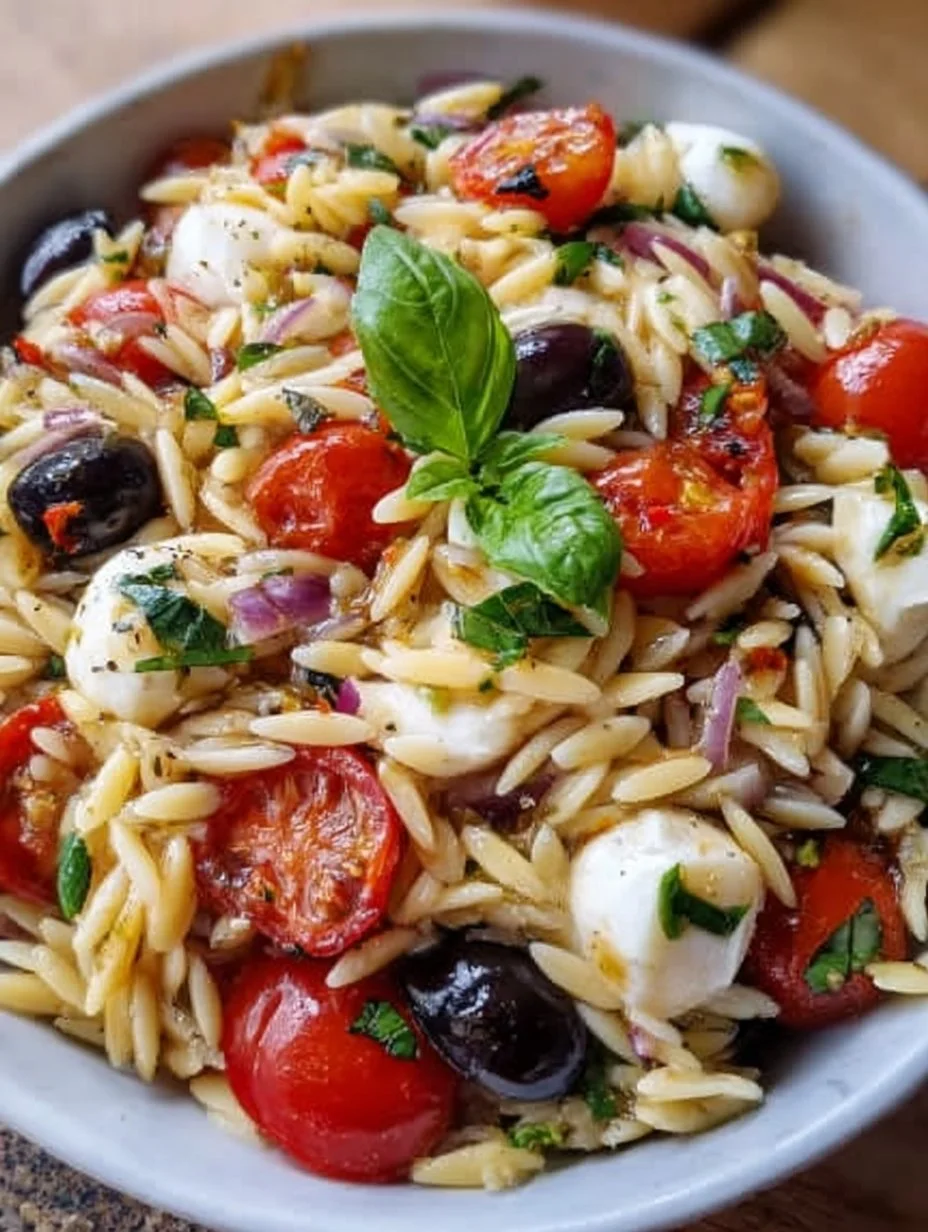 Italienischer Orzo-Nudelsalat