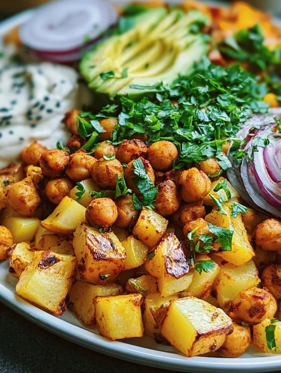 Kartoffel Kichererbsen-Bowl