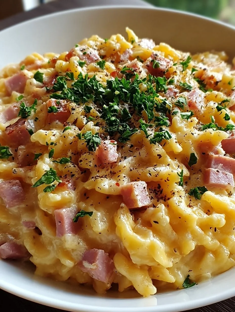 Käse-Schinken-Sahne Spätzle