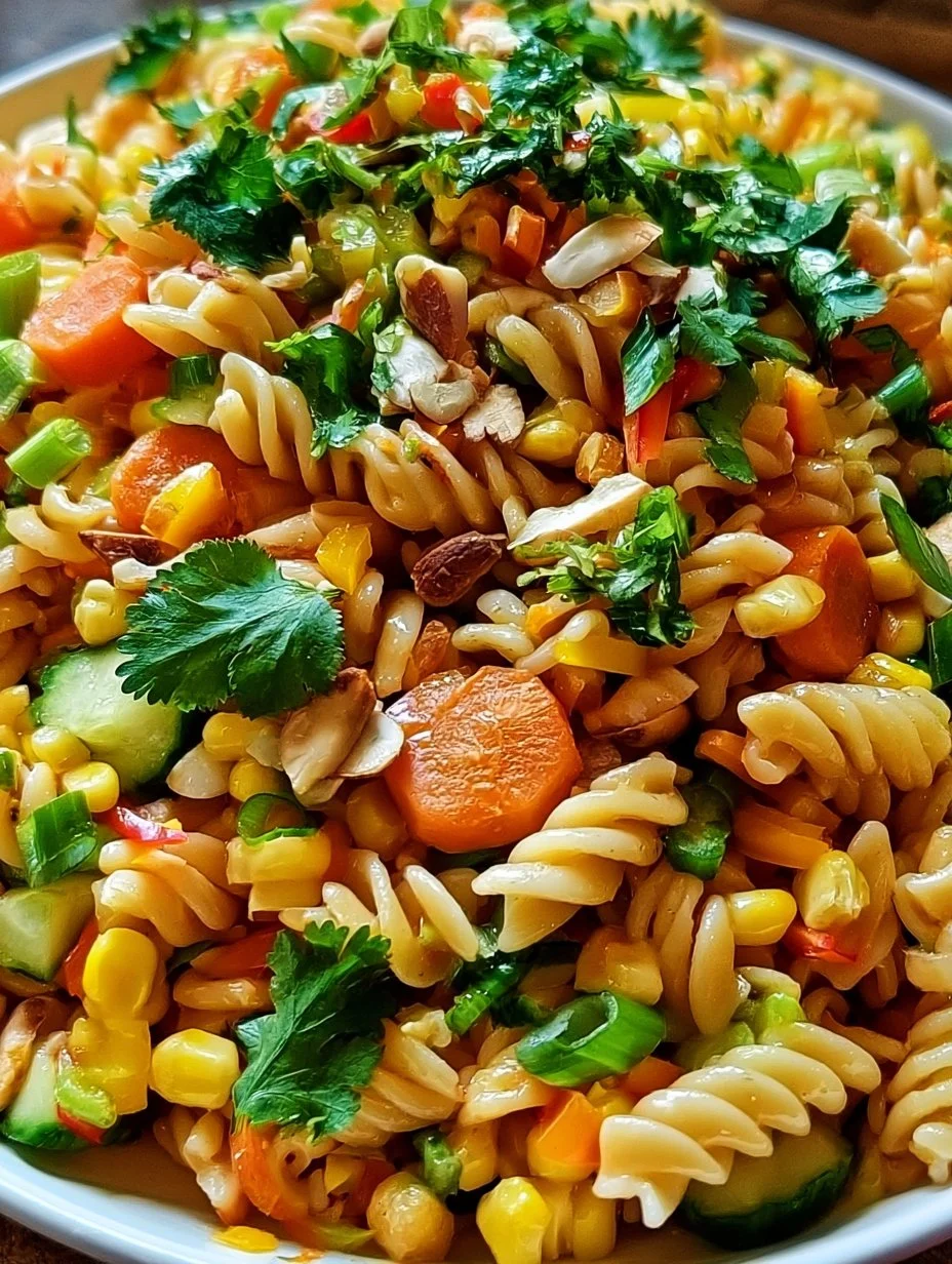 Limetten Crunch Nudelsalat