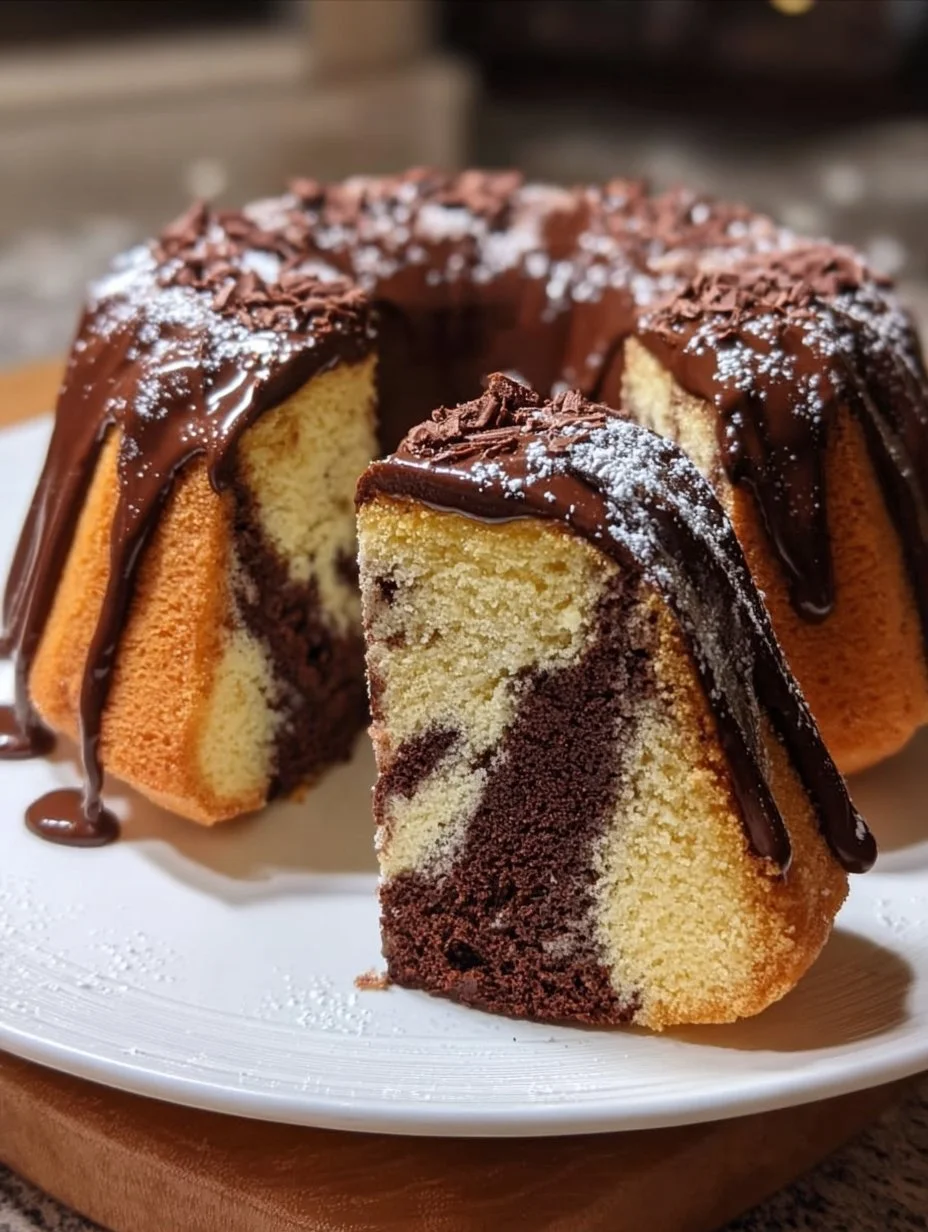 Saftiger Marmorkuchen