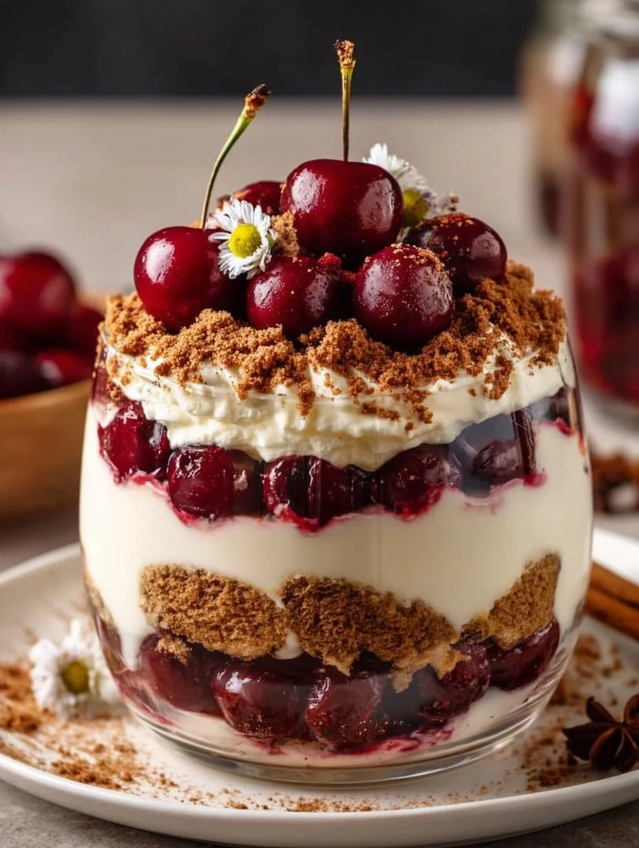 Spekulatius Tiramisu mit Gewürzkirschen