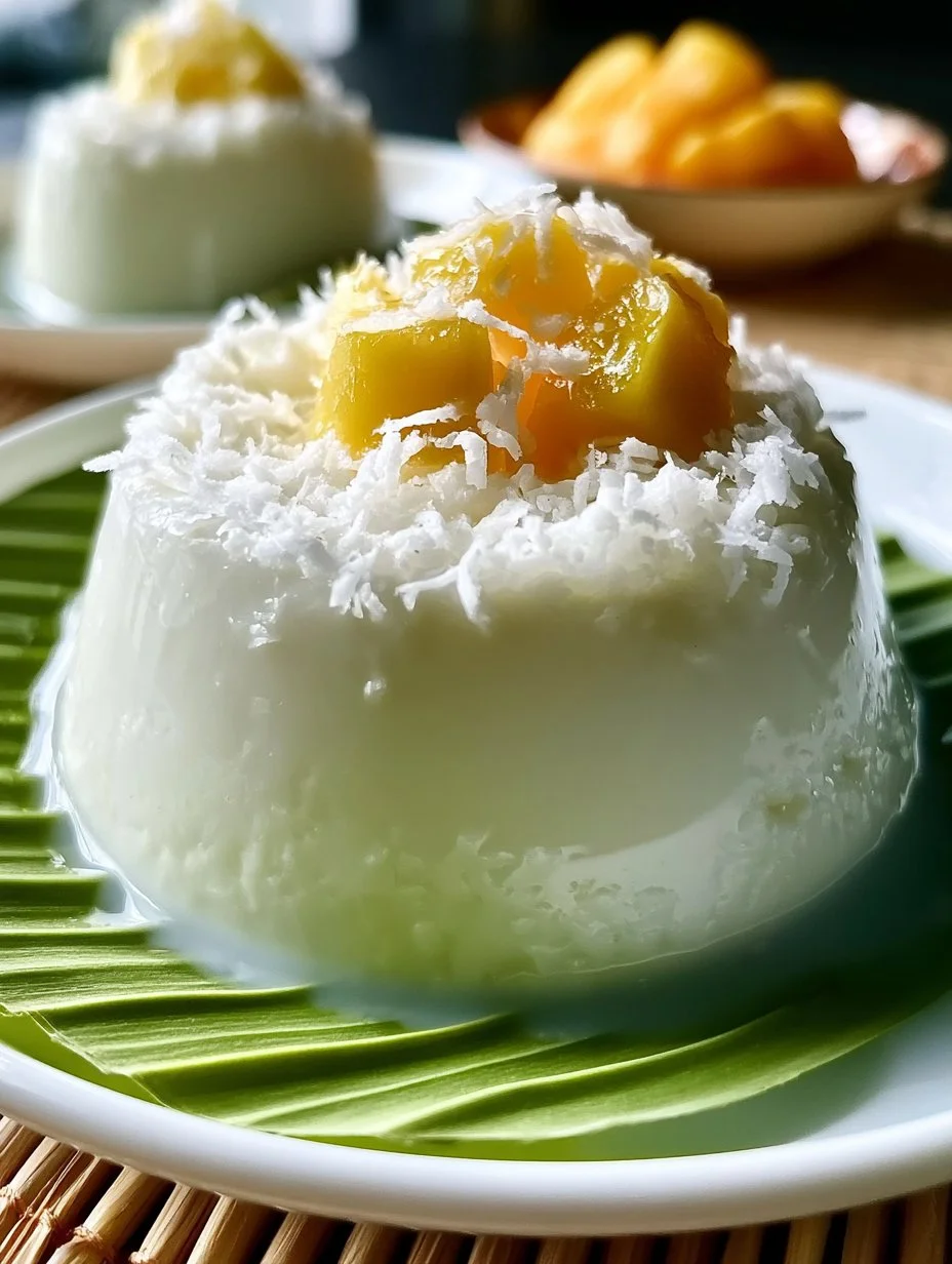 Thailändischer Kokosnuss-Pudding
