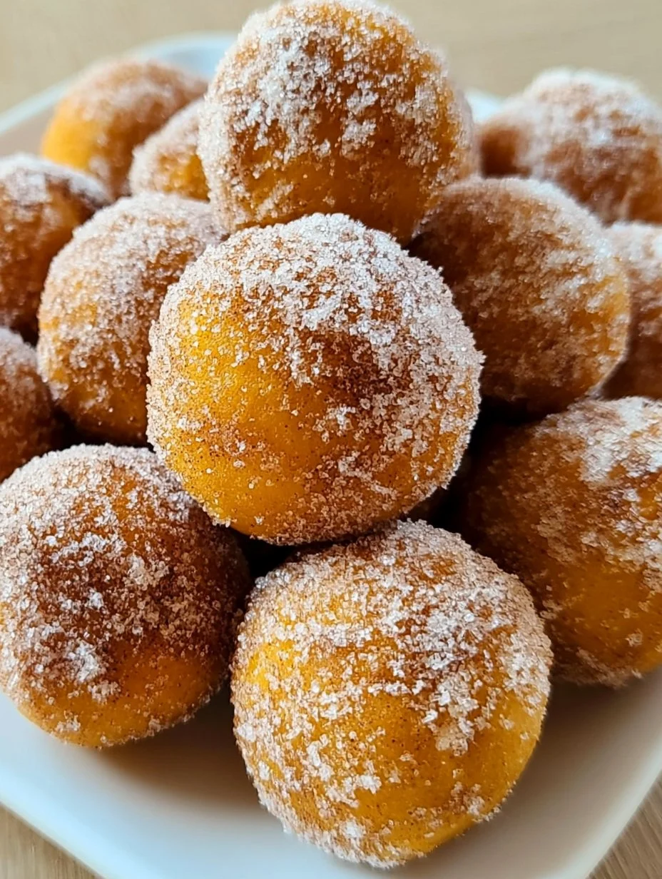 Zimt Zucker Kürbis Donut Löcher
