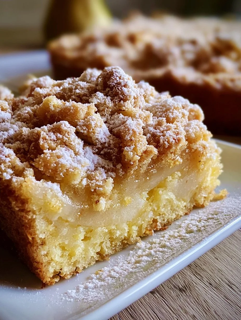 Birnenkuchen mit Streusel