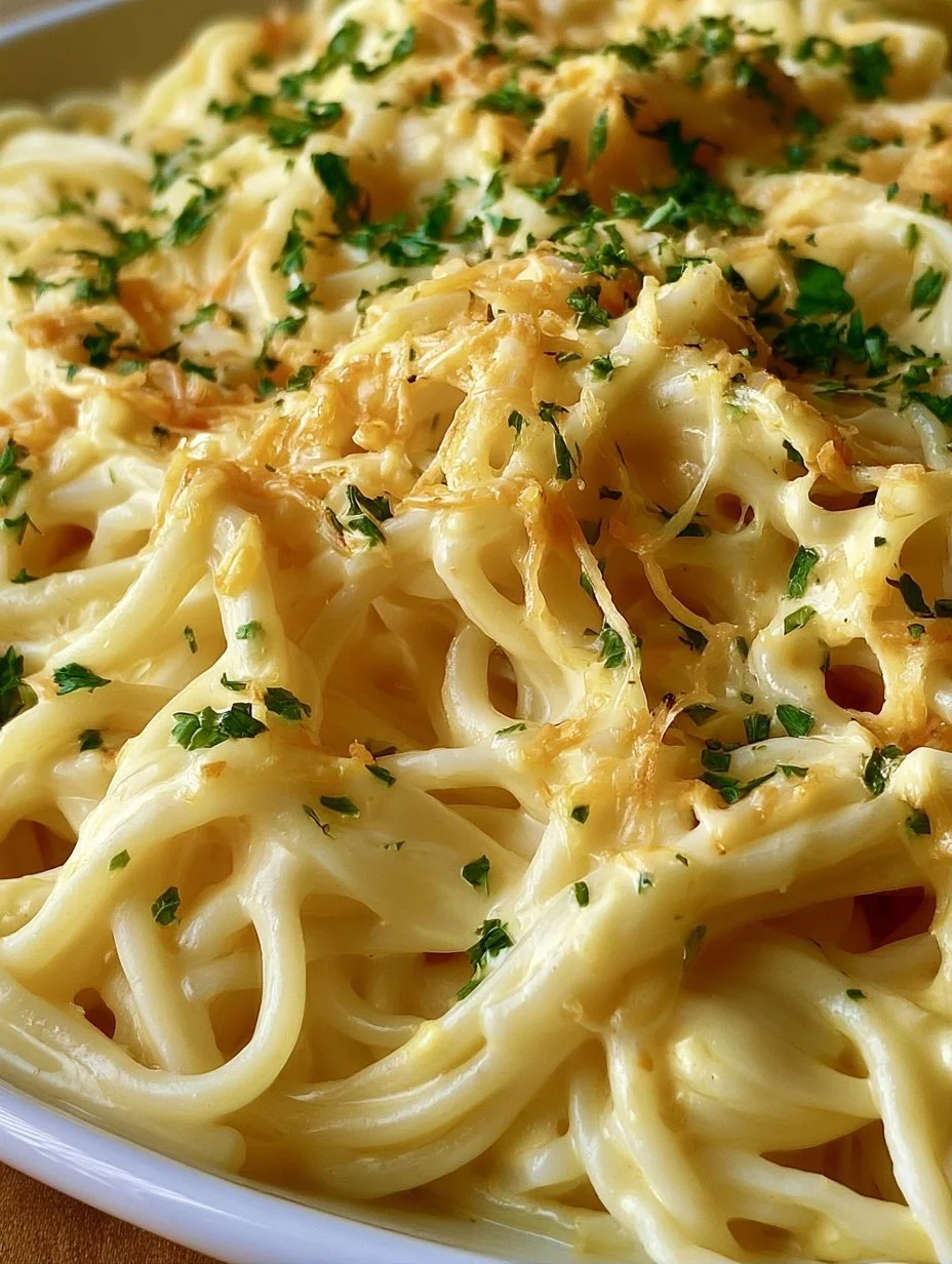Cremige Nudeln in Käse-Sahne-Soße