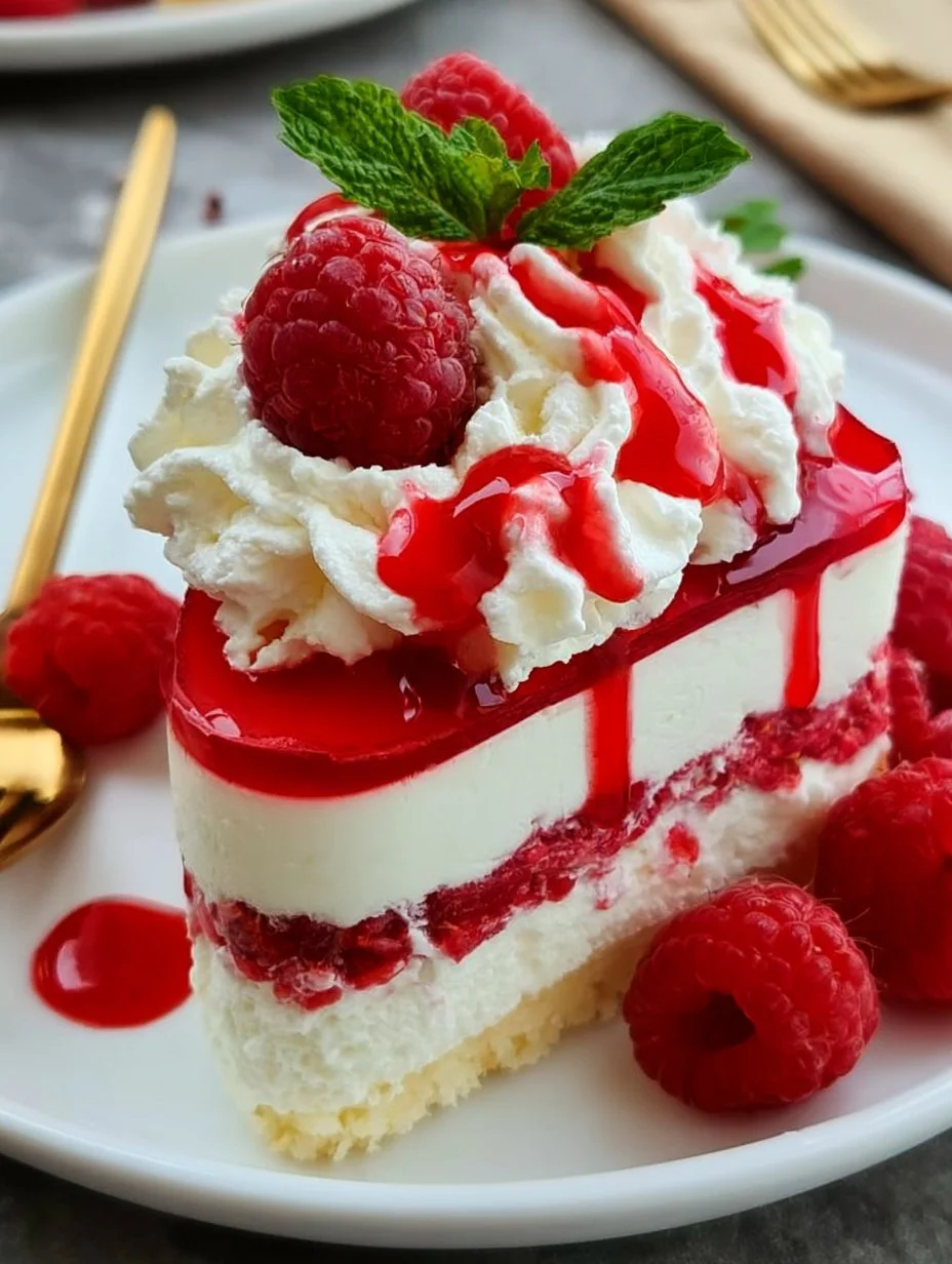Das Himbeertraum-Dessert – wie Schneegestöber!