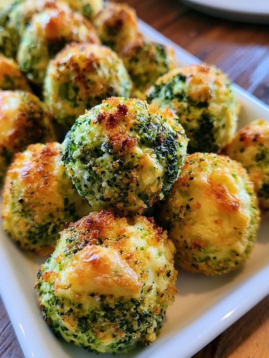 Gebackene Brokkoli-Käsebällchen