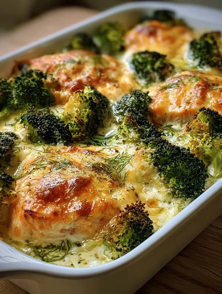 Lachs-Brokkoli-Gratin