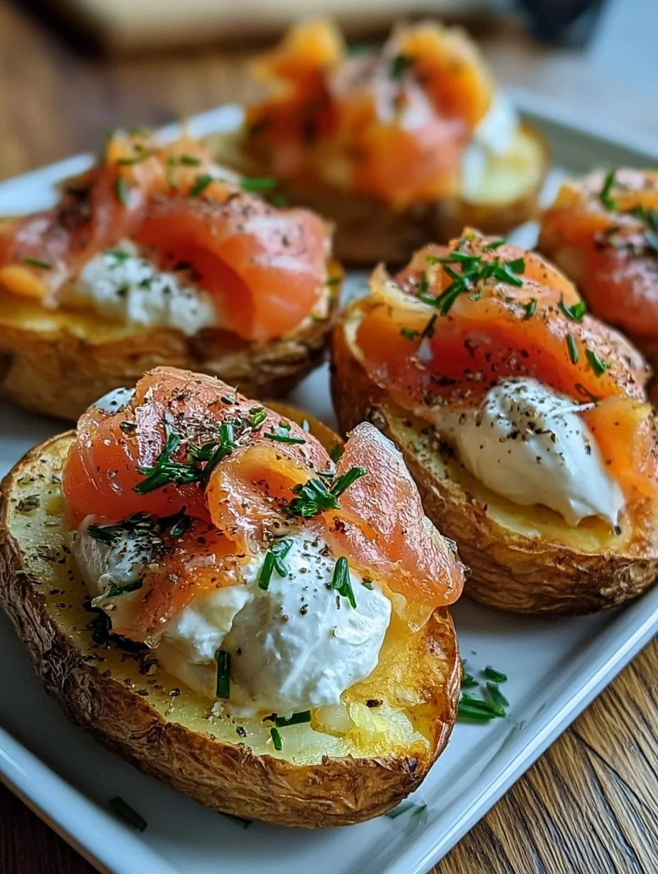 Ofenkartoffeln mit Räucherlachs